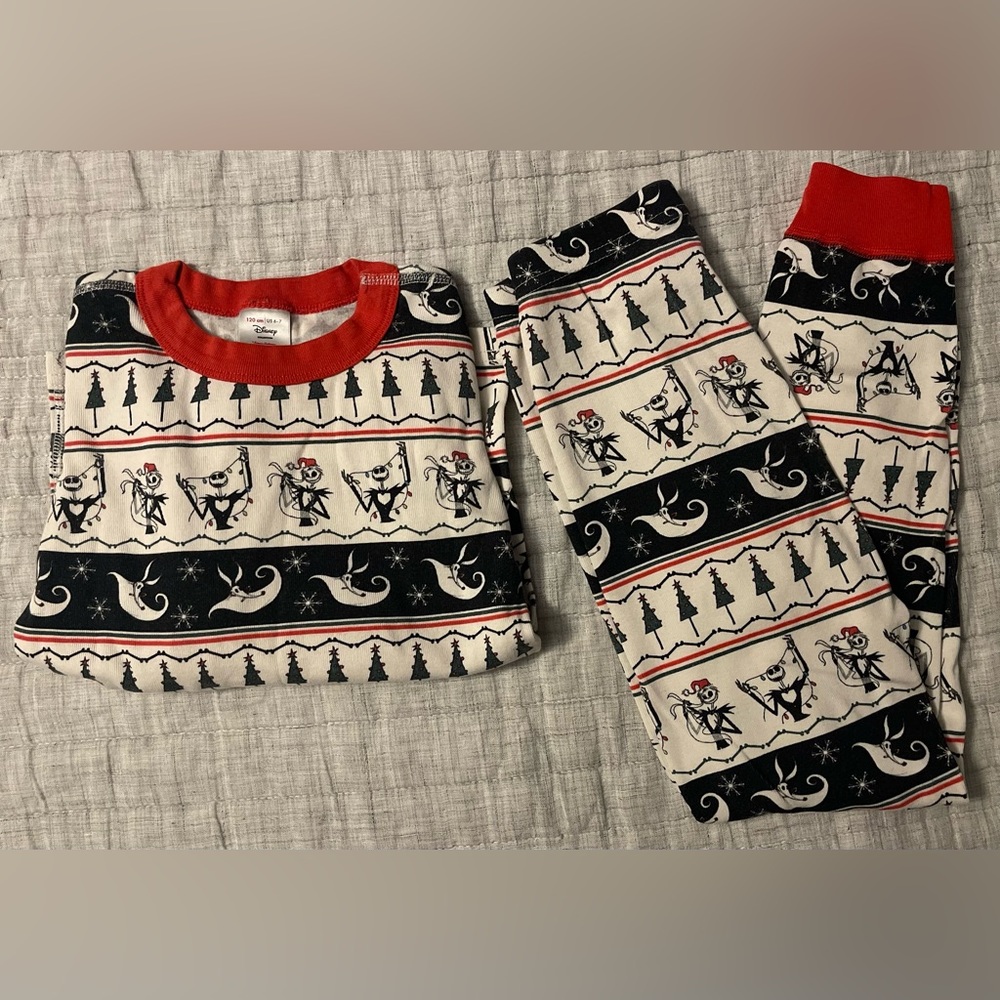 The Nightmare Before Christmas kids  Fair Isle Long sleeve Pajama set
